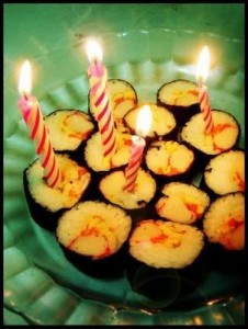 happy birthday sushi